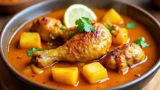 How to make Easy Potato Chicken Curry Recipe 🇺🇸Juicy chicken soft potatoes potato chicken USA-sltyle