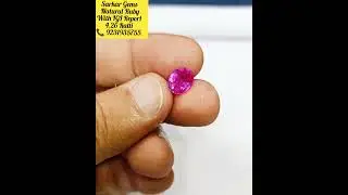 Natural Ruby With IGI Report 👉🏻 SARKAR GEMS #wholesaleprice #viralvideo #gemquality #gems