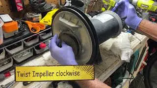 How to attach the impeller to Sta Rite Dura Glas Pool Pump shaft