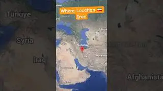 Iran Country Map View 🇮🇷 | Google Earth Zoom | Near Israel & US Conflict Zones #fypシ゚viral #iran