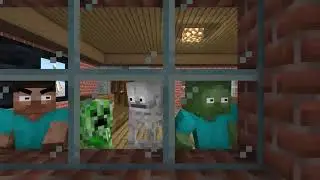 Monster School- THE SMILE CAT HORROR CHALLENGE - Minecraft Animation ( Part 1) #minecraft #funny #m