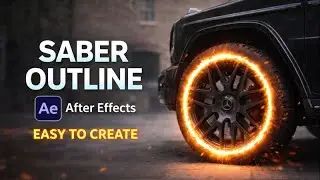 Saber Outline Effect on Car Wheels | After Effects + Mocha AE (Easy Method)