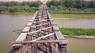 Dying Wooden Truss Railroad Bridge | Mavic Pro | 4K UHD