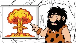 Caveman Explains Nuclear Bomb | Funny Primitive Story of Uranium | Atomic Explosion & Skyfire