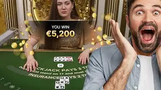LIVE BLACKJACK &ndash; &euro;20,000 BALANCE &ndash; MEGA SIDEBET ON HAND ONE!