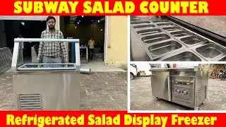 Subway Salad Counter - Salad Display Freezer Subway Type