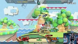 SoCal Summer Camp P3: SSBU Singles - Tyler (GREY) vs Dominick (BLACK) | Round 2