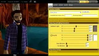 IMVU Create Mode Editor - Fog & Ambient Light Settings