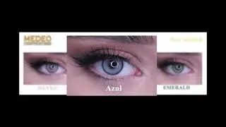 Medeo Azul, Medeo Silver, Medeo Emerald, Colored lenses, Цветные линзы