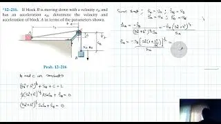 *12&ndash;216 Kinematics of a Particle (Chapter 12: Hibbeler Dynamics) Benam Academy