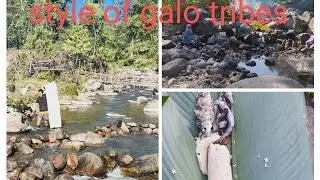 traditional fishing style of galo tribes / Arunachal Pradesh/ north east  India