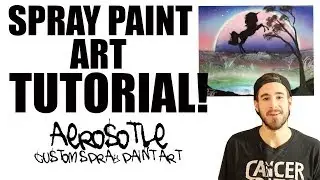 UNICORN SPRAY PAINT ART  -  SPRAY PAINT ART TUTORIAL -  UNICORN TUTORIAL SPRAY PAINT ART