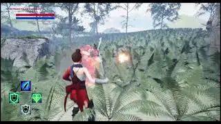 Sakura Adventures - Unreal Editor [Game in Developement] Testing VFX Cascade Particle System