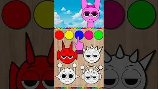 Incredibox Sprunki Mix Colors Challenge 🧩🤔🎨 #sprunki #sprunkiincredibox #incredibox #shorts