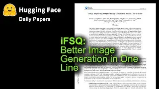 iFSQ: Better Image Generation in One Line