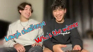 laughing challenge with my brother !!