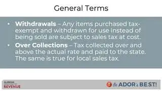 Sales and Use Tax: Tax Types Administered