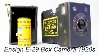 Ensign E-29 Box Camera. 1924