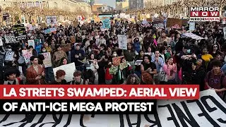 Anti-ICE Protesters Swarm LA Streets Against Trump Administration's Immigration Crackdown| Watch