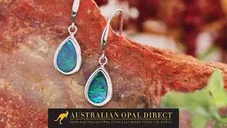 Gold Earrings, Green Earrings, Opal Stud Earrings - Australian Opal Direct | Worldwide Shipping