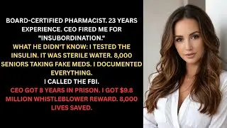 Pharmacist Fired for Reporting Fraud | I Had the Evidence | Here's What Happened to the CEO