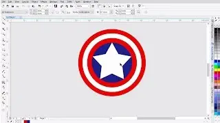 Tutorial How To Create Logo Design Captain America
