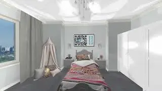 Обои GranDeco Jack N Rose New LL-03-04-9 в интерьере. Визуализация и фото.