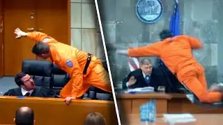 Convictos ATACAN al juez en el tribunal...