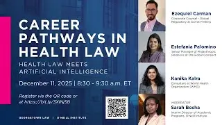 Career Pathways in Health Law: Health Law Meets Artificial Intelligence