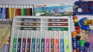 Unique stationery colour pencil stamp colour watercolor stationery unboxing