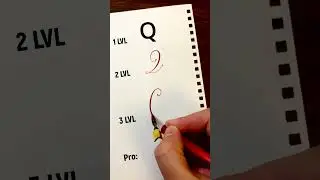 Letter Q 4 Styles #art #calligraphy #handwriting