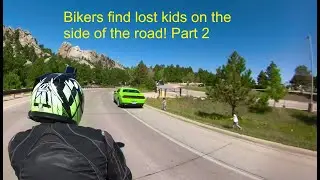 Bikers find lost kids on the side of the road part 2