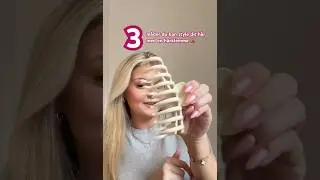 🍒 3 m&aring;der du nemt kan style dit h&aring;r med en h&aring;rklemme #hairtutorial #hairtutorial #hairclip #hair