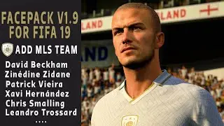 FACEPACK V1.9 AND ADD LEGENDS TEAMS | FIFA 19 PATCH 2023 |D.BECKHAM, L.Trossard, M.Odegaard