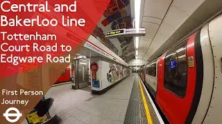London Underground First Person Journey - Tottenham Court Road to Edgware Road