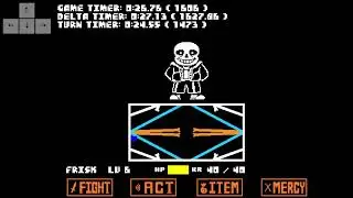 UNDERTALE Hard mode Sans by Siki Death RTA 33.90 !
