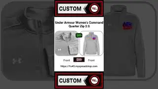 Elevate Your Look | Custom UA Luxury 🕊️❄️ Under Armour Women's Command Quarter Zip 2 0 #newyork #gym