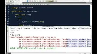 18.6 : Checked and Unchecked Exceptions — [Abdul Bari] Java Course