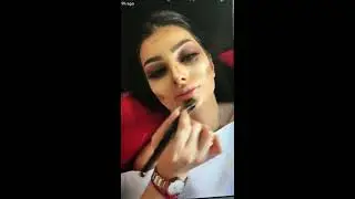 مكياج بني للسهرات لخبيره التجميل السعوديه شوق القحطاني