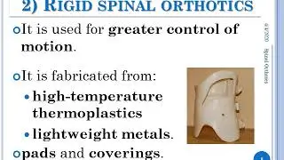 PT Spinal orthotics  Part 1
