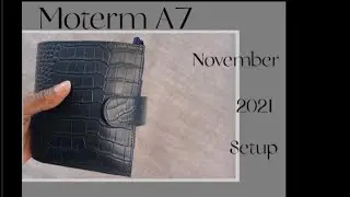 November 2021 Setup: Moterm Pocket Croc Ring Planner