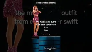 The most iconic outfit from each taylor swift tour (imo) #taylorswift #taylor #taylorsversion #ts