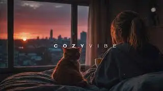Lofi Loop Relax Sounds | Peaceful & languid sunset afternoon | Sip a cup of coffee | Cat Purring