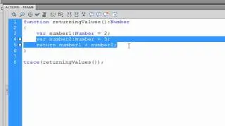 Flash CS3/CS4 Actionscript 3.0 Basics Tutorial(Returning Values 05)