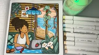 Color With Me | Girl Moments by Coco Wyo | Ohuhu Alcohol Markers #cocowyo #girlmoments 