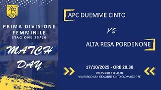 Giornata 1 - APC Duemme Cinto vs Alta Resa