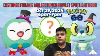 Pok&eacute;mon GO Halloween Costumed Froakie And Rowlet Spotlight Hour On Tuesday, October 29,2024