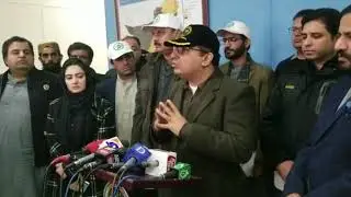 DG PDMA Imran Zarkoon briefing media