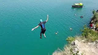 khanpur dam Cliff Diving 😮