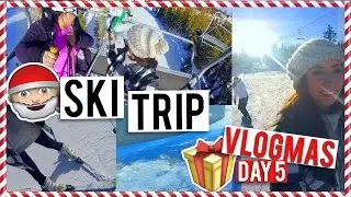 MY FIRST TIME SKIING | Vlogmas Day #5
